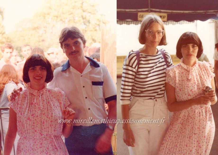 Mireille en compagnie de Jean-Michel et d' Annette.