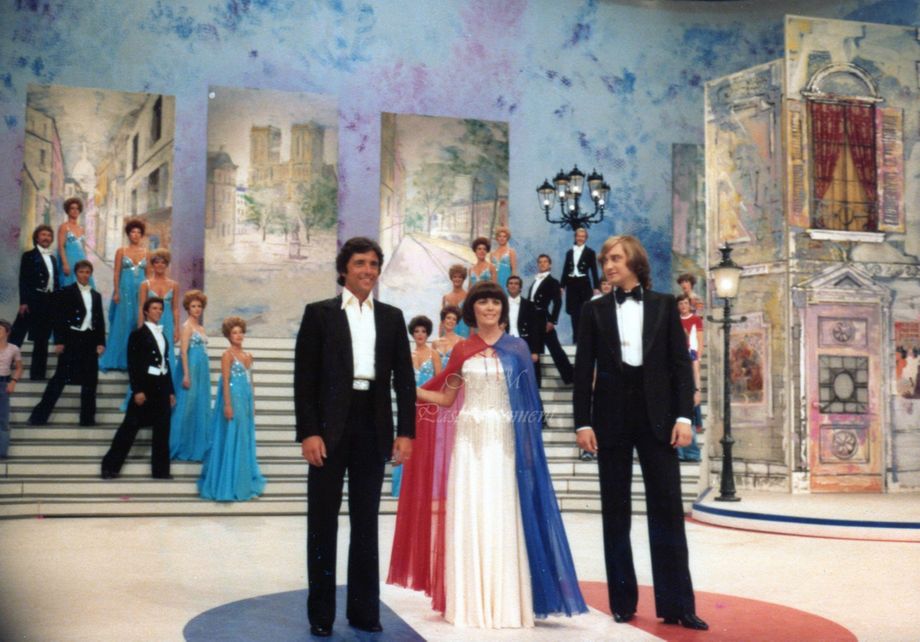 Avec Sacha Distel et Jean Claude Borelly